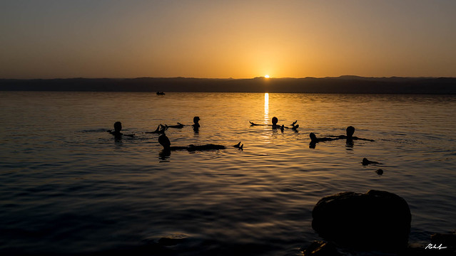 floating on the dead sea