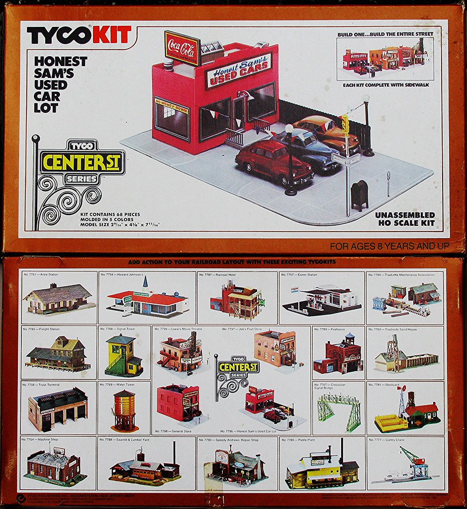 TYCO 7796 HO Honest Sam's Car Lot Building Kit for sale online 