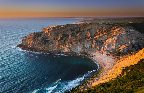 ocean sunset portugal landscape coast cliffs atlantic cape sesimbra espichel