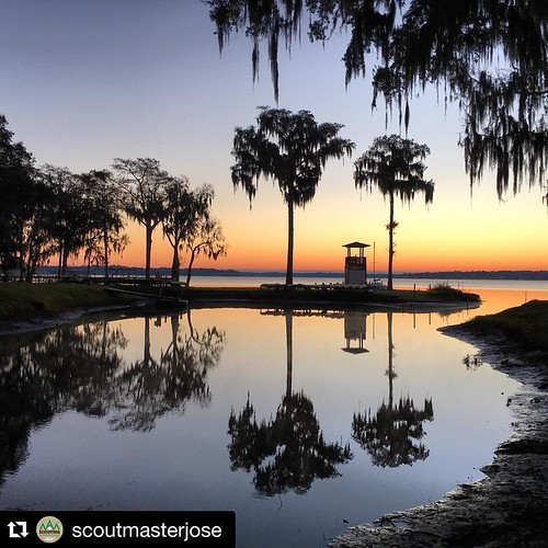 This is our daily sunrise while camping here. #Repost @scoutmasterjose with @repostapp. ・・・ Calm reflection. Happy Sunday North Florida frozen campers. Only in #nfcscouting #nfcnylt #stjohnsriverbase by DrLepervanche, square squareformat iphoneography instagramapp uploaded:by=instagram