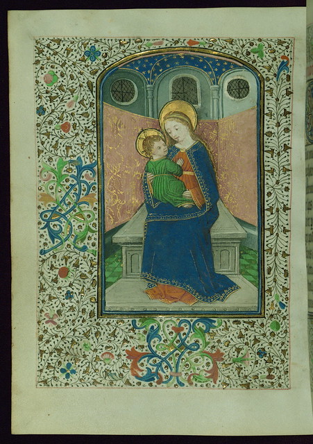 Book of Hours, Virgin and Child enthroned, Walters Manuscript W.263, fol. 162v