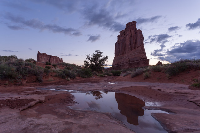 Morning Reflection in Arches National Park