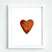 Printable watercolour heart - botanical 8 10