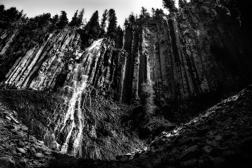 blackandwhite mountain nature water monochrome rock wall outdoors waterfall monatana palisadefalls