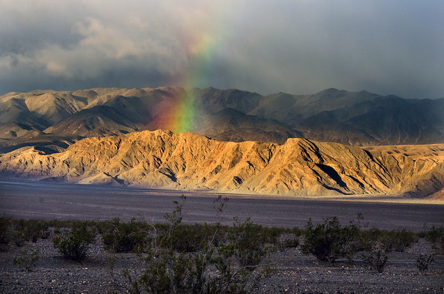 Death valley rainbow