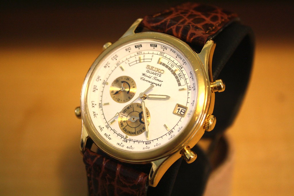 SEIKO QUARTZ 6M15-7031 World Timer Chronograph Gentlemen's… | Flickr