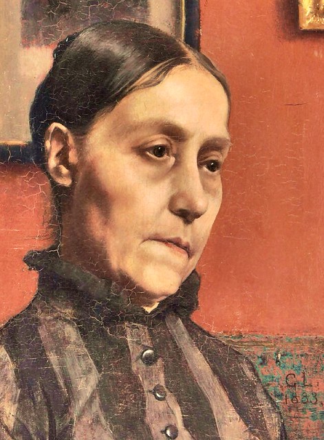 Portrait de la tante de l'artiste, 1883 // by  Georges Lemmen (Belgium, 1865-1916)
