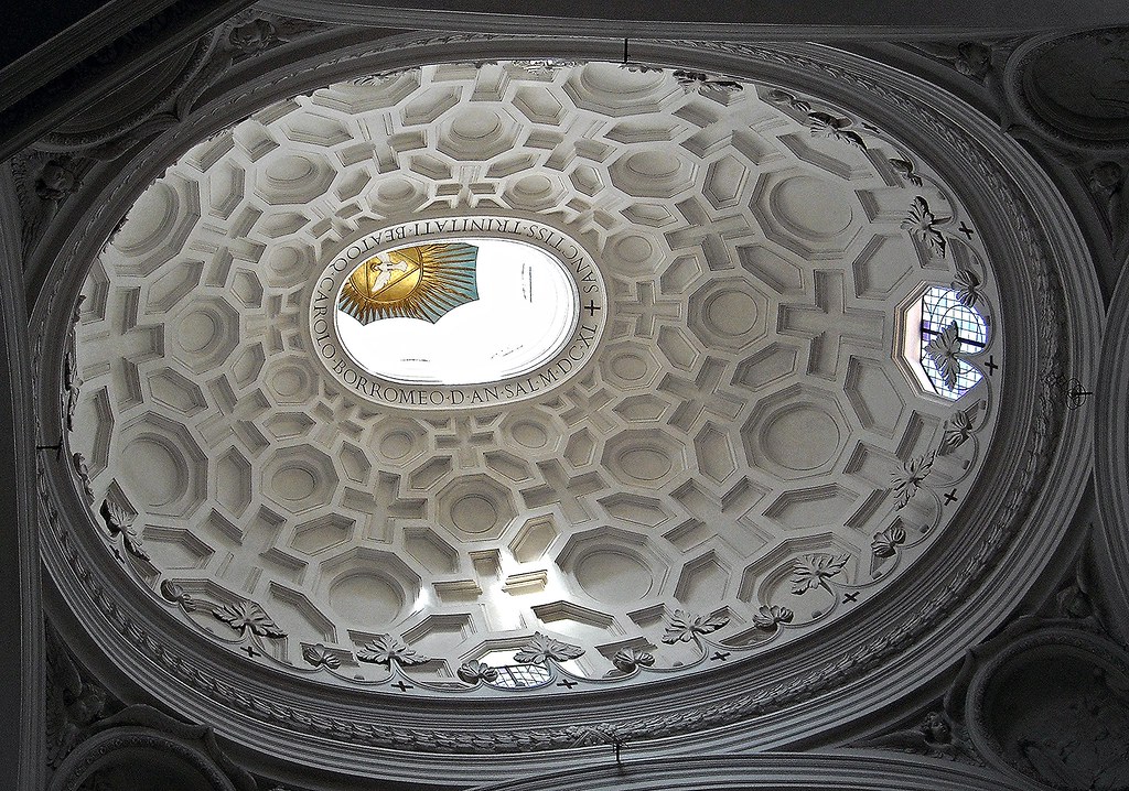 San Carlo alle Quattro Fontane Church (1638-1640) in Rome - Architect Francesco Borromini (Bissone 1599-Rome 1667)