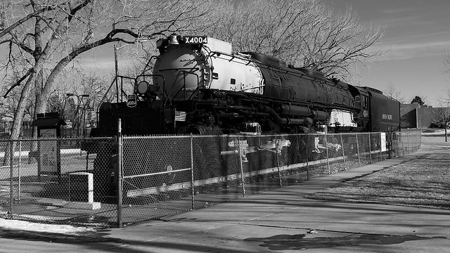 Union Pacific 4004 Black and White