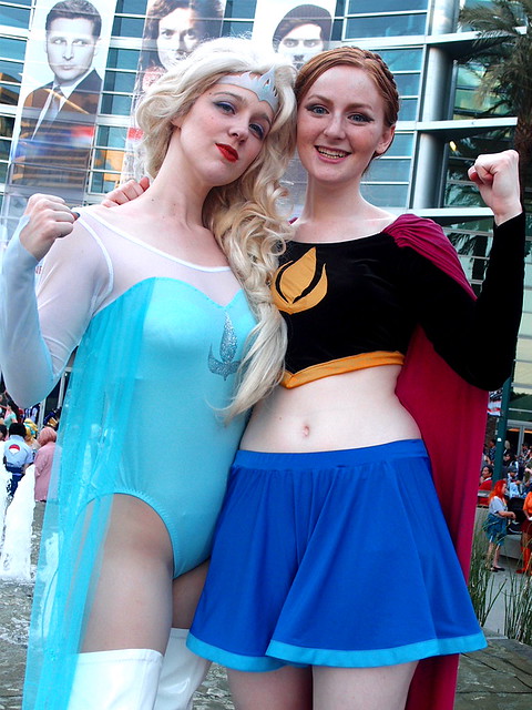 Super Elsa & Super Anna Cosplay