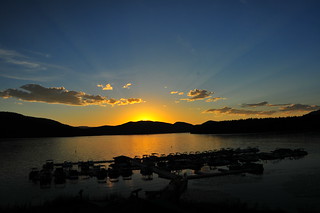 Whitefish Lake Montana Sunset