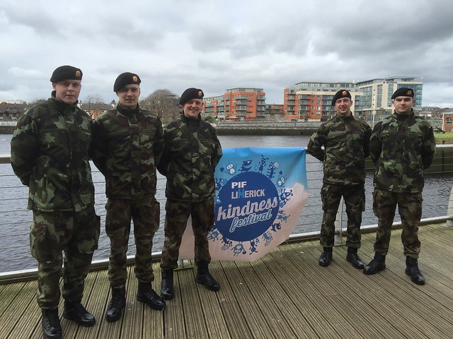 PIF Limerick Kindness Festival - Defence Forces Personnel - Limerick City - Ireland - March 12 2016