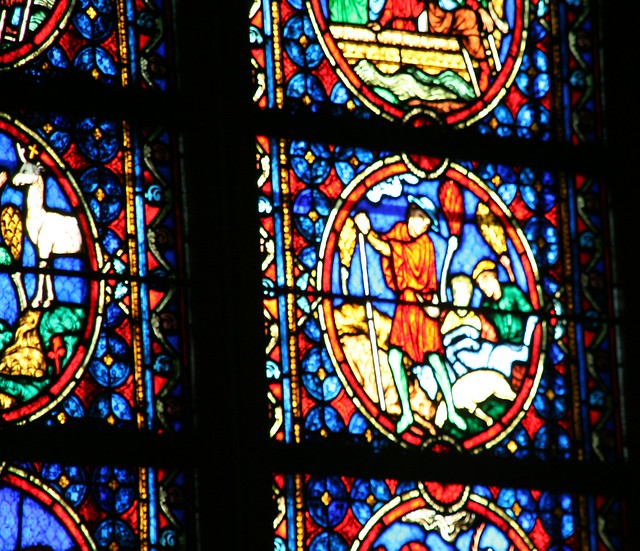 StainedGlass of Notre-Dame de Paris, France
