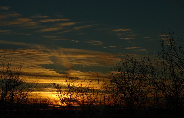 sunset over Lake Ontario, December 2006, #4