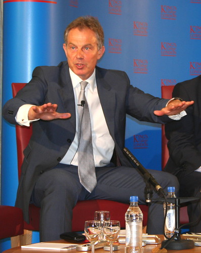Prime Minister Tony Blair in a Question & Answer session after giving the Commemoration Oration at King's College London