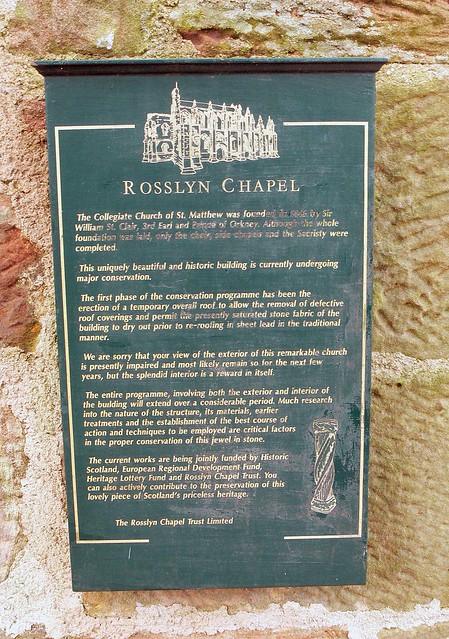 Rosslyn Chapel Sign