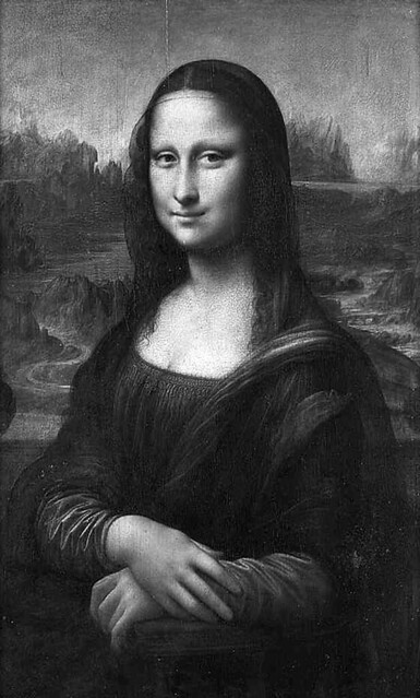 Mona Lisa bw