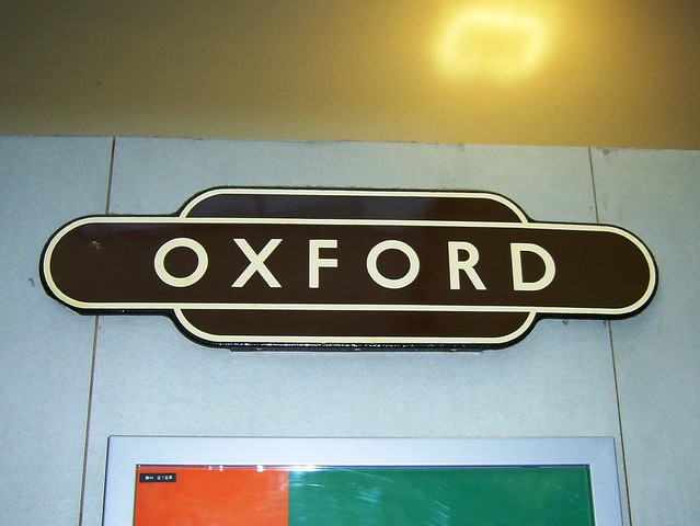British Railways totem, Oxford station