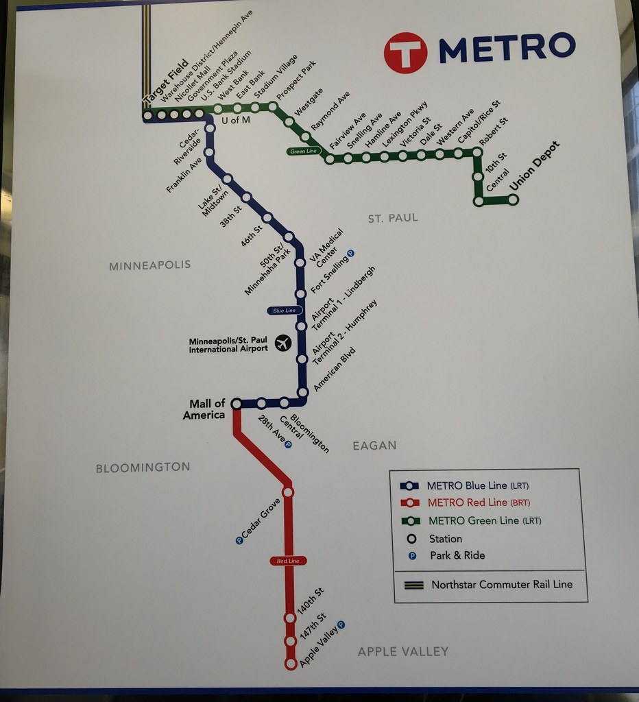 Minneapolis Metro Transit Map