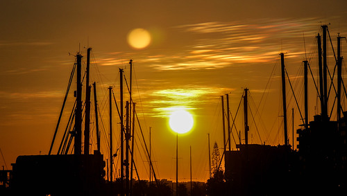 sunset sun marina lens boats spain europe harbour alicante flare mast canon100d andygocher