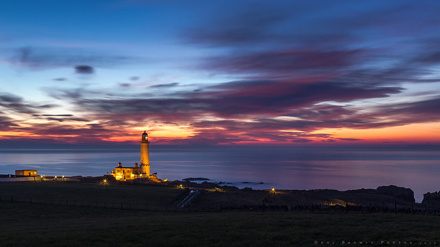 Corsewall Lighthouse Hotel after Sunset  March 2016