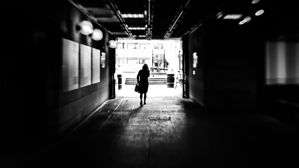 Going back home - Dublin, Ireland - Black and white street photography