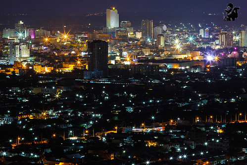 city light landscape thailand nightscape bokeh outdoor thai nightlight hatyai 60d canon60d
