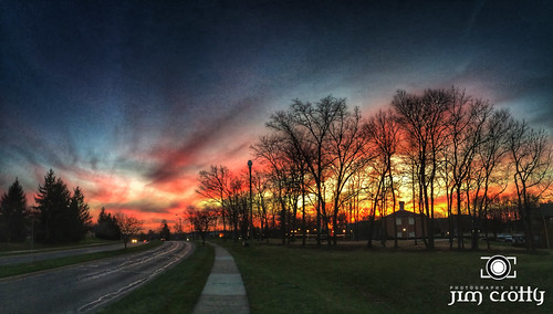 winter sunset ohio beauty us unitedstates january peaceful dayton centerville iphone jimcrotty iphonegraphy