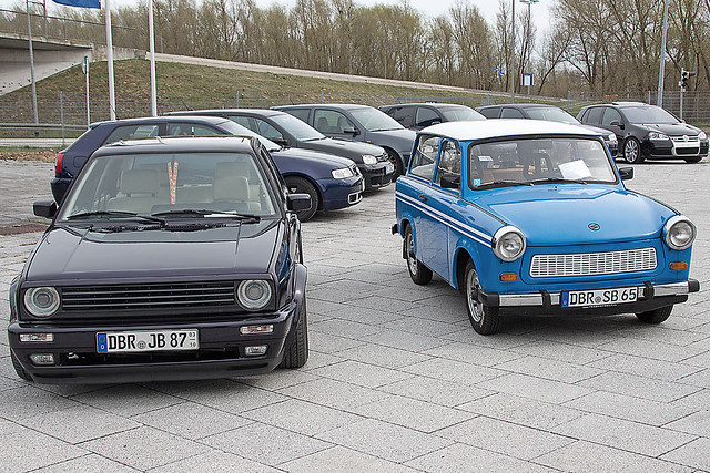 AutoTrend 2016 Rostock - VW Golf vs Trabant 601