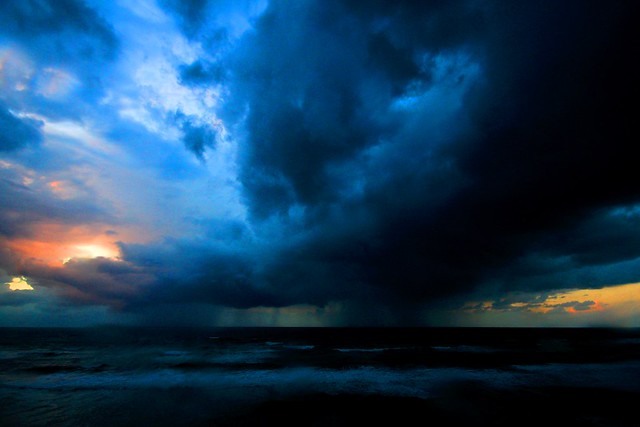 sunset & storm - Tel-Aviv beach
