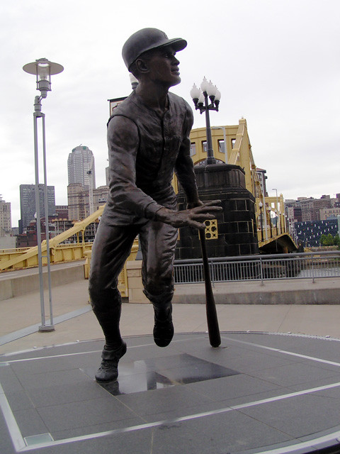 Roberto Clemente's statue outside PNC Park
