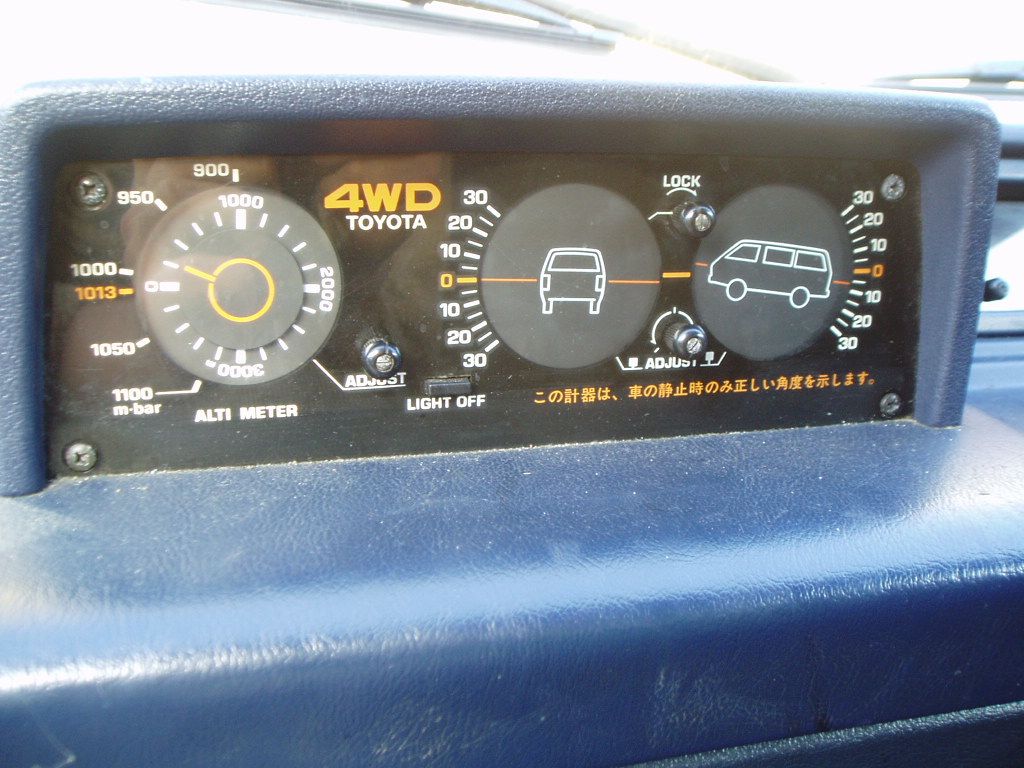 4WD Toyota Instrument Panel | This hilarious panel gives you… | Flickr