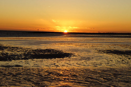sunset sea orange beach water seaside sand jaywick sonyslta65v jaywicksunset