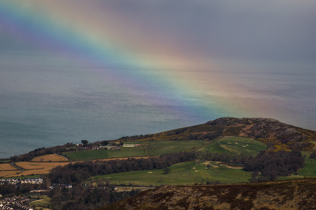 Rainbow over Bray Head