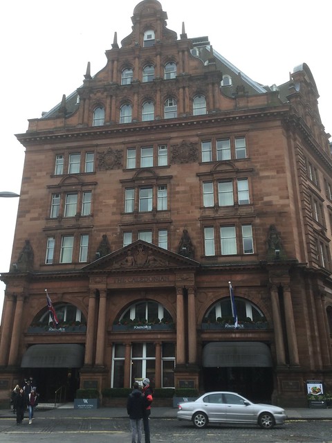 The one time railway owned Caledonian Hotel in Edinburgh.