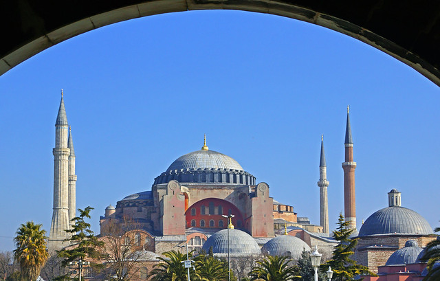 Hagia Sophia from under the arch, Istanbul