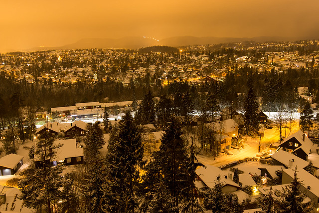Winter evening in Oslo