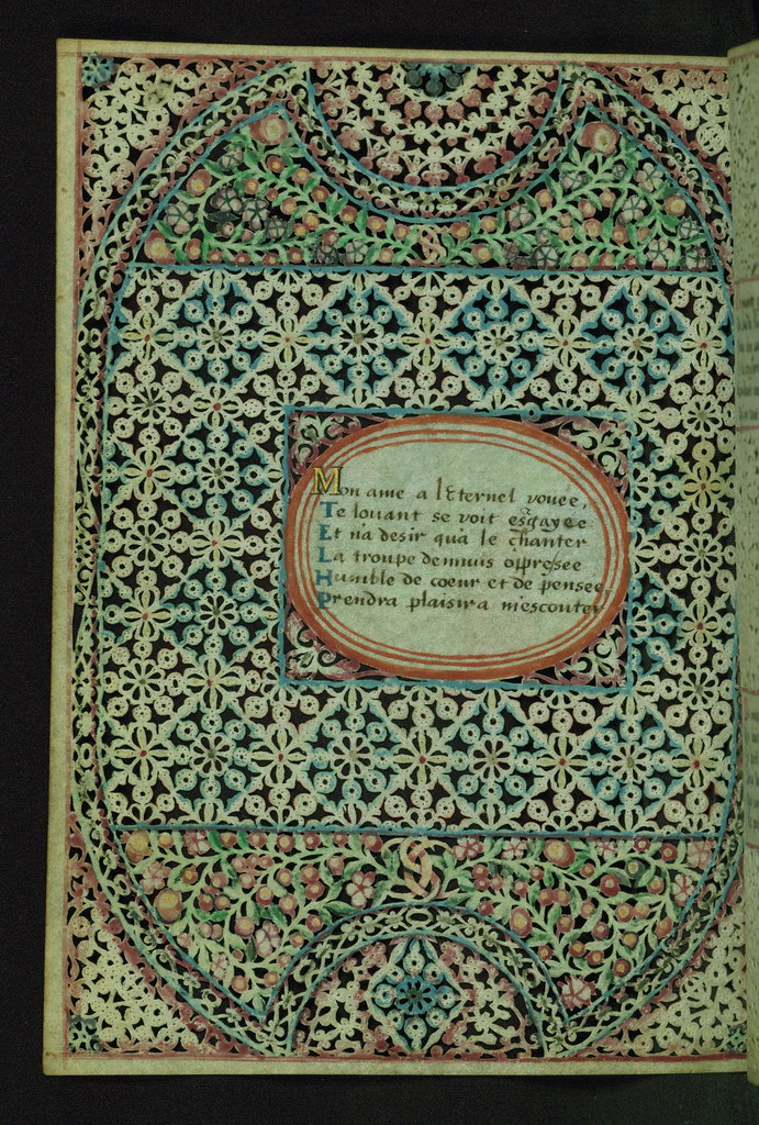 Lace Book of Marie de' Medici, Lace margins, Walters Manuscript W.494, Folio 6v