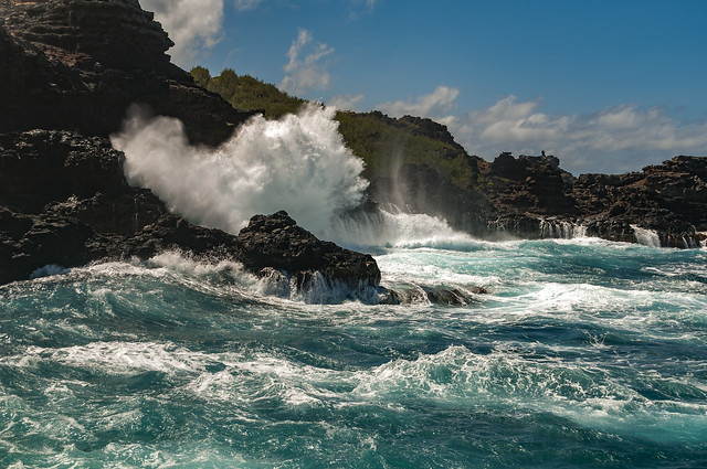 Olivine Pools North Shore Maui Crashing Waves