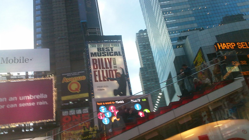 Avenue Q and Billy Elliot billboards