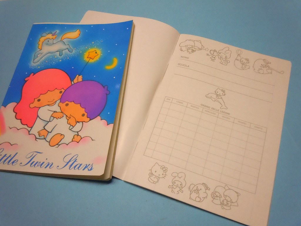 Little Twin Stars Sanrio Vintage 1985 A5 notebooks | Flickr