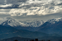 Cordillera de los Andes después de la lluvia