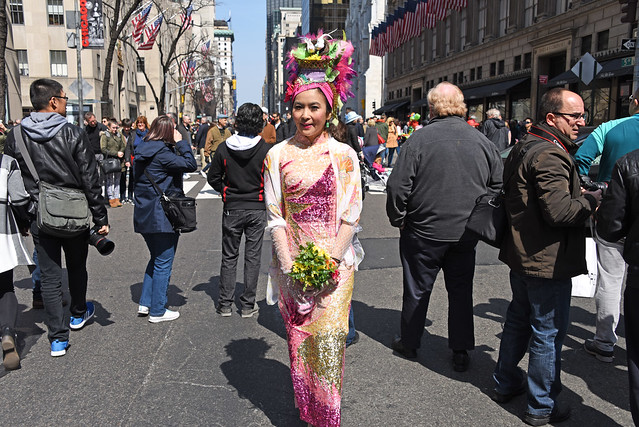 Picture Taken During The 2016 New York City Easter Parade On Fifth Avenue. The 2016 Easter Parade Extended Along Fifth Avenue From 49th to 57th Streets From 10 AM To 4 PM. Photo Taken Sunday March 27, 2016