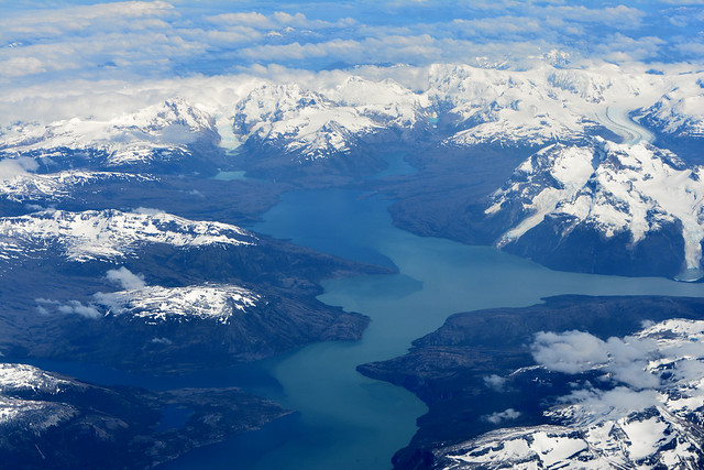 Flying over Parque Nacional Los Glaciares