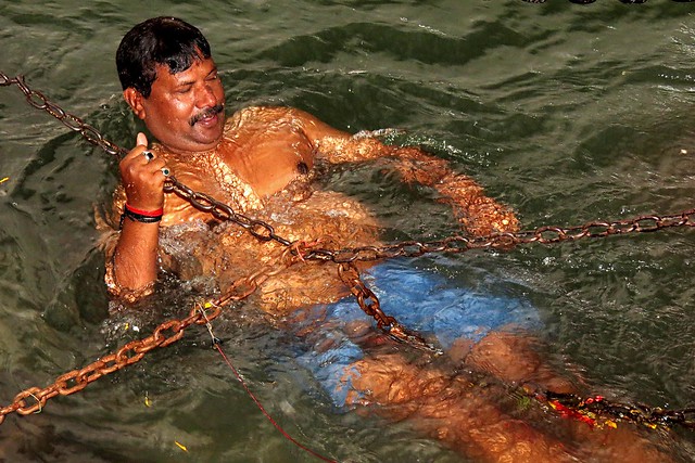 Holy dip in Ganges, Hardwar, India