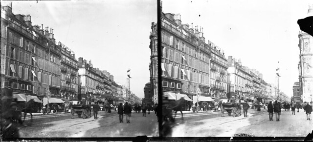 Rue Rivoli, by the Hotel-de-Ville, around Bastille Day