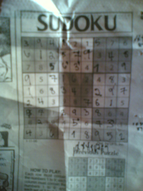 first time to do sudoku