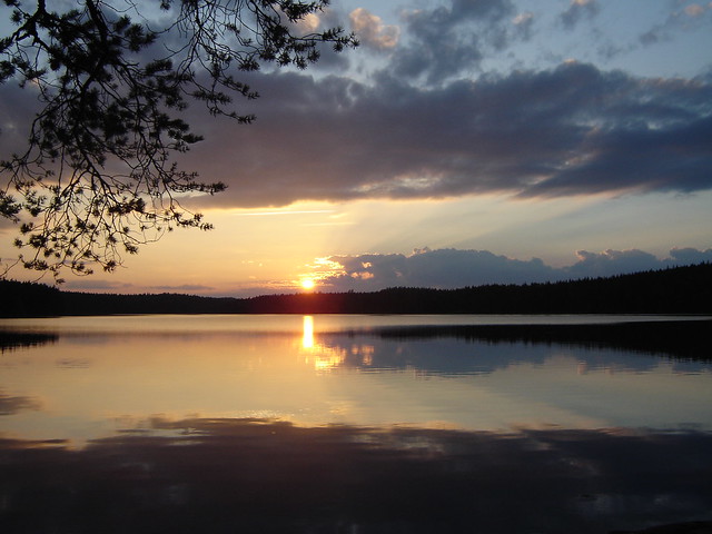 Beautiful Sea Sunset in Sweden