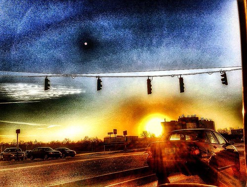Sunrise on the Road #photoart #artsy #sunrise #nature #sharethelex by sumoflam, square squareformat iphoneography instagramapp uploaded:by=instagram