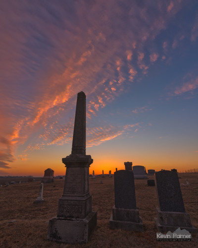 pink winter sunset sky orange color cemetery graveyard yellow clouds gold golden evening colorful pillar graves dillon february gravestones hdr 2016 kevinpalmer tokina1628mmf28 nikond750